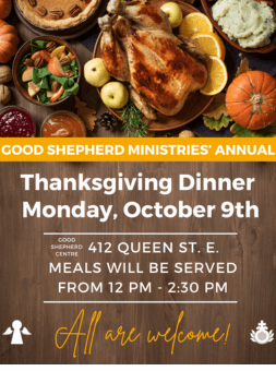 Good Shepherd Thanksgiving Dinner 2023 Invitation poster